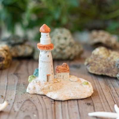 Modern Lighthouse Sea View Natural Mineral Sculpture Living Room Porch Office Bedroom Desktop Miniature Handicraft Decoration