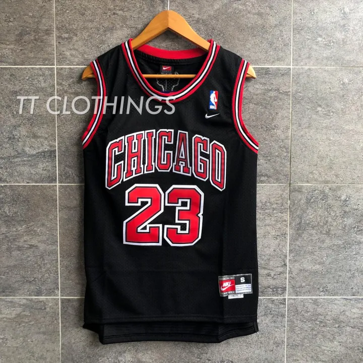 MY Ready Stock] Michael Jordan #23 Chicago Bulls Black NBA Basketball Jersey  Singlet Jersi | Lazada
