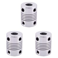 3X CNC Motor Shaft Coupler 6.35mm to 8mm Flexible Coupling 6.35X8mm