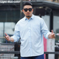 White Shirt Men Formal Office Long Sleeve Male Casual Smart Loose Black Blue Pink Red Blouse Plus Size 8XL Big Business Clothes