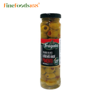 ฟรากาต้า มะกอกเขียวยัดไส้พริก 142 กรัม Fragata Stuffed Manzanila Olives 142g.