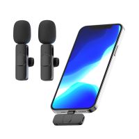 Wireless Lavalier Microphone Broadcast Lapel Microphones Set Short Video Recording Portable Chargeable Live Streaming Microphone