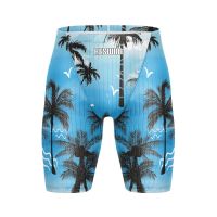 Summer Swimming Jammers Mens Swimwear Swim Trunks Beach Tight Shorts UV Protection Professional Sports Surfing Diving Trunks New Swimwear