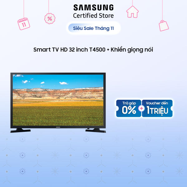 Smart TV HD 32 inch 32T4500 | Ultra Clean View lọc nhiễu, giảm nhòe