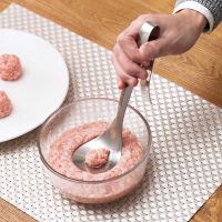 1 Pcs Stainless Steel Meatballs Spoon Fish Ball Maker Kitchen DIY Tool Shrimp Ball Mold Digging Ball Spoon