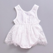 BOBORA Infant Baby Girls Lace Floral Romper Fashion Sleeveless Cotton