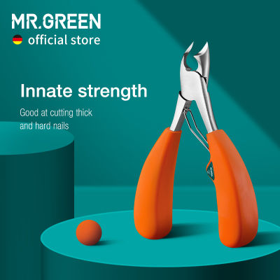 MR.สีเขียวเล็บClipperสแตนเลสเล็บเท้ายาวClipperดีตัดหนาและHardเล็บเท้าเล็บเท้าเครื่องมือ