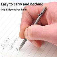 Creative Pure Titanium Pen Portable Key Ring Portable Signature Ball Metal Travel Pen T7A1