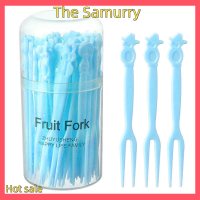 Samurry ✨Hot Sale✨ Car 50pcs ทิ้งผลไม้ส้อมมินิเด็กขนมเค้กผลไม้ lunches PARTY Decor