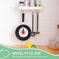 Frying Pan Clock with Fried Egg - Novelty Hanging Kitchen Cafe Wall Clock Kitchen