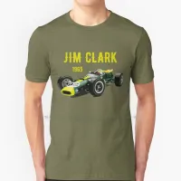 การพิมพ์ที่ยอดเยี่ยม Jim Clark 1965 Lotus 38 T เสื้อผ้าฝ้ายแท้ Racing Indy 500 indycar racecar VINTAGE Race Car Jim Clark Lotus 38 gildan