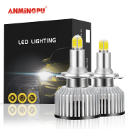 ANMINGPU 2x Car Fog Lights H11 Led H9 H8 H1 H4 CSP 1860SMD Led H7 9005 HB3
