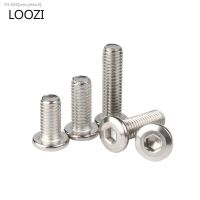 ◘ M3 M4 M5 M6 M8 304 Stainless Steel Large Flat Hex Hexagon Socket Head Allen Furniture Rivet Screw Connector Joint Bolt