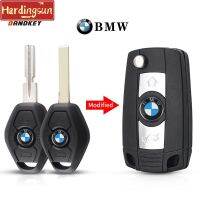 Hardingsun พับได้3เคสกุญแจรถสำหรับ BMW 3 5 7ชุด Z3 E38 Z4 E39 E46กุญแจรีโมต Fob HU58/HU92