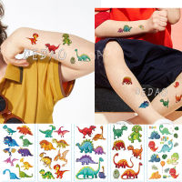 【cw】10pcs Kids Temporary Tattoo Sticker Cool Dinosaur Cartoon Fake Tatoo Hand Foot Waterproof Tattoos Tatouage For Boy Children ！