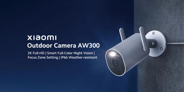 xiaomi-outdoor-camera-aw300-ความคมชัด-2k-ไฟสี่ดวงคมชัดตอนกลางคืน-กันน้ำกันฝุ่นระดับ-ip66-รับประกัน6เดือน