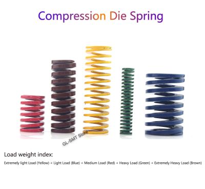 【LZ】 1Pcs Compression Die Spring Rectangular Spring Outer Diameter 8mm x Inner Diameter 4mm x Length 15-100mm