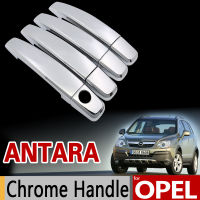 สำหรับ Opel Antara โครเมี่ยมจับปกตัดชุด Vauxhall 2006 2008 2009 2010 2011 2012 2015อุปกรณ์เสริมในรถยนต์สติกเกอร์รถจัดแต่งทรงผม