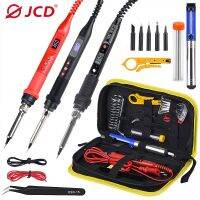 ✴♀ JCD New Soldering Iron Kit 80W LCD Digital Display Adjustable Temperature With Switch Portable iron 220V/110V Welding Tools 908U