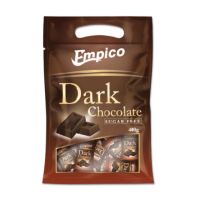 Empico chocolate เอ็มพิโก้ ดาร์กช็อกโกแลตไม่มีน้ำตาล / ไวท์ช็อกโกแลต มีน้ำตาล 400กรัม