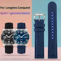 For Longines Conquest Watchband L37813567 L37813787 L3.781/782 Nylon Genuine Leather Watch Strap 21Mm 22Mm Men Wristwatches Band