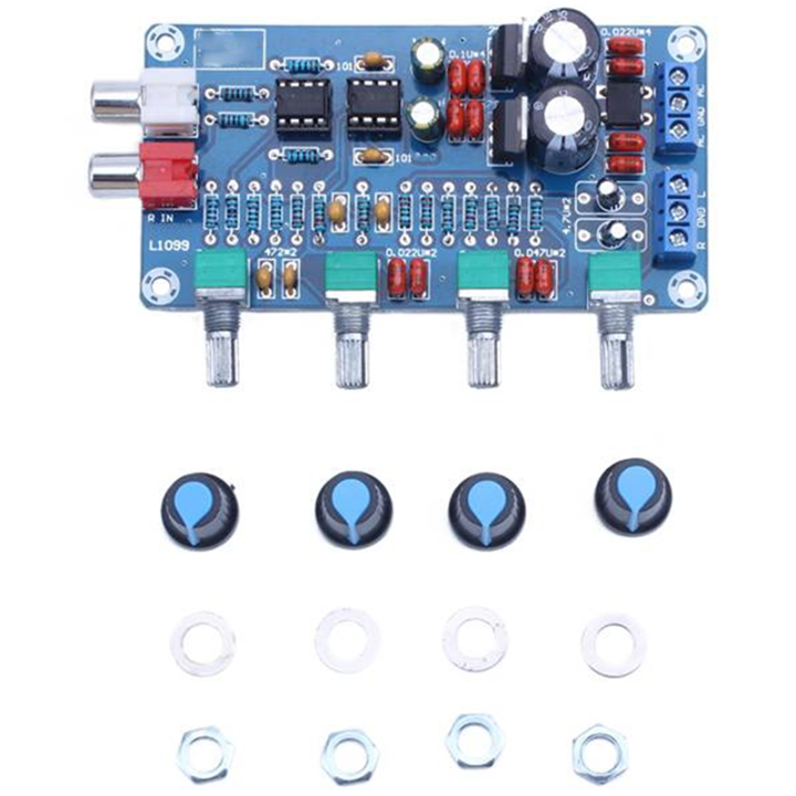 1PCS NE5532 Stereo preamplifier Preamplifier Soundboard Audio 4-channel