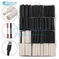 【YF】●﹍  320Pcs 3:1 Shrink Tubing with Glue Wall Diameter 2.4/3.2/4.8/6.4/7.9/9.5/12.7mm Adhesive Lined Sleeve Wrap