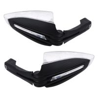 22mm 7/8 Motorcycle Hand Guards Motorcycle LED Hand Guard Shield Universal with Turn Signal Light 1 Pair Windproof