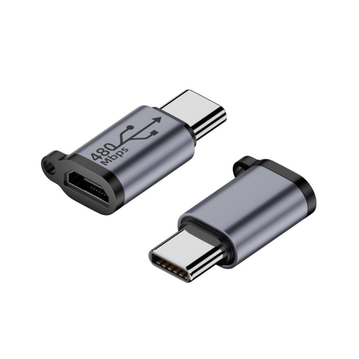 usb-อะลูมิเนียมอัลลอย-c-เพื่อไมโคร-usb-อะแดปเตอร์-usb-ขนาดเล็กสำหรับกล้องถ่ายรูปแท็บเล็ตโทรศัพท์มือถือ