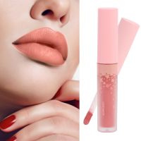 [wilkl] Lip Gloss Matte Velvet Liquid Lipstick Long Lasting Moisturizing Lip Gloss Makeup Tool