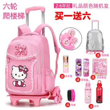 Buy Hello Kitty Print Trolley Backpack - 18 inches Online for Kids
