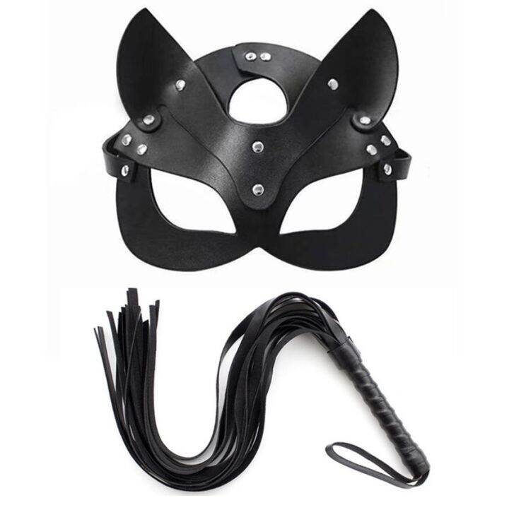 【cw】 Leather Anime Masquerade Erotic Goth Harness Bdsm Bondage Fetish