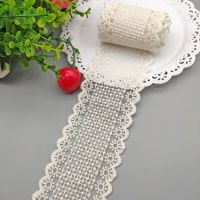 1Meter Hollow Sun Floral Embroidery Cotton Lace Ribbon 6.5cm Wide DIY Apparel Sewing &amp; Fabric Handmade Crafts Lace Tape Fabric  Material