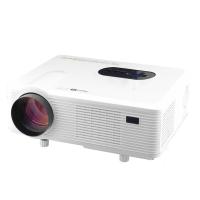 720P HD 3000 Lumens LED Projector VGA / USB / AV / Digital TV supports 1080P resolution of 1280 * 800 [Home Theater Projector] Color White, Multi - languages