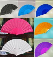1PC Chinese Style Plastic Fabric Fold Hand Held Fan Dance Party Wedding Gifts