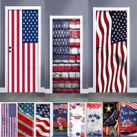 Independence Day Door Stickers Symbolize Freedom Poster PVC Waterproof Self-adhesive Decoration Apartment Bedroom Door Stickers Vinyl Flooring