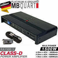 MB QUART RA1500.1 POWER AMPLIFIER CLASS-D MAX1500W / เพาเวอร์แอมป์รถยนต์ พาวเวอร์ แอม  แบรนด์เยอรมันแท้ เครื่องเสียงรถ เครื่องเสียงรถยนต์