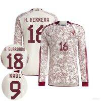 เสื้อยืดแขนยาว ลายทีมฟุตบอล World Cup Mexico YS2 22-23 Herrera Raul Guardado พลัสไซซ์ SY2