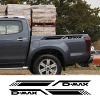 2ชิ้นรถกระบะด้านหลัง Decals ด้านข้างสำหรับ Isuzu Dmax D-Max D MAX สติกเกอร์รถยนต์รถบรรทุกกราฟิกฟิล์มไวนิลตกแต่งครอบคลุมอุปกรณ์ปรับแต่งรถยนต์