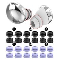 12 Pcs Double Flange Earplug Cover Replacement Silicone Ear Tips for Samsung Galaxy Buds Pro Earbuds 2 TWS Wireless Eartips