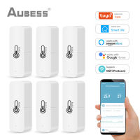 AUBESS Tuya WiFi สมาร์ทอุณหภูมิและความชื้นเซนเซอร์เตือนการตรวจสอบทำงานร่วมกับ Smart Life Voice Control Alexa Home