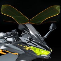 สำหรับ KAWASAKI NINJA400 NINJA250นินจา250 400 2018-2023ไฟหน้ารถจักรยานยนต์ยามหลอดไฟหน้าโล่อุปกรณ์ป้องกันฝาครอบกระจกหน้าจอ