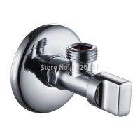 【COOL】 【HOT SALE】 KES K1130ทองเหลืองวาล์วฉากทางเข้าและทางออกที่จับเหล็กโครเมียมขัดเงาธรรมดา