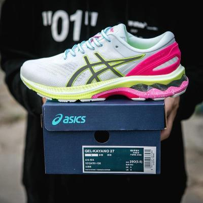 2023 Asics รองเท้ากีฬาสำหรับทั้งหญิงและชายเจล-KAYANO27รองเท้าวิ่งรองเท้าวิ่ง K27มาราธอนมีเสถียรภาพ