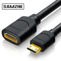 Samzhe ที่ Hdmi ตัวเมีย Minihmi 1080P ไปยังตัวผู้0.3ม. สำหรับส่วนขยาย Hdmi คอมพิวเตอร์ไปยังแลปกล้องโปรเจคเตอร์การรับส่งข้อมูล