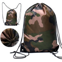 2021Camouflage Backpack Drawstring Gym Bag Travel Sport Outdoor Bag Lightweight MAZI888