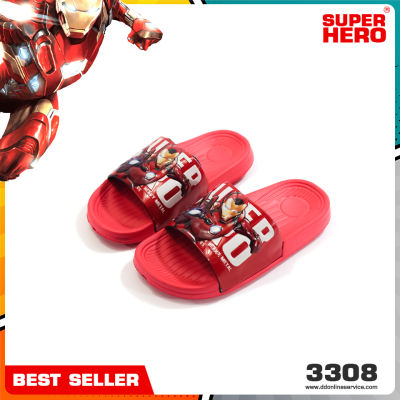 SUPER HERO รุ่น 3308/3308-1 รองเท้าเด็กรุ่นใหม่ล่าสุด รองเท้าลายการ์ตูน รองเท้าเด็กผู้ชายและหญิง รองเท้าแบบสวม รองเท้าเด็กลำลอง รองเท้าแตะ