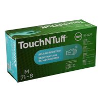 Touch-N-Tuff ถุงมือยางไนไตร สีเขียว ไม่มีแป้ง รุ่น 92-600 100ชิ้น/กล่อง