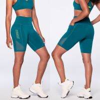 Zumba Core High Waisted Biker Shorts (กางเกงเลกกิ้งขาสั้นออกกำลังกายซุมบ้า)