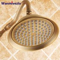 Antique ss Shower Head Wall Mounted Round ss Rainfall Shower Faucet Head 8" Shower Replace Head